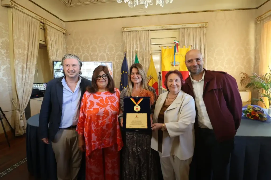 Monica Sarnelli Medaglia della Città di Napoli