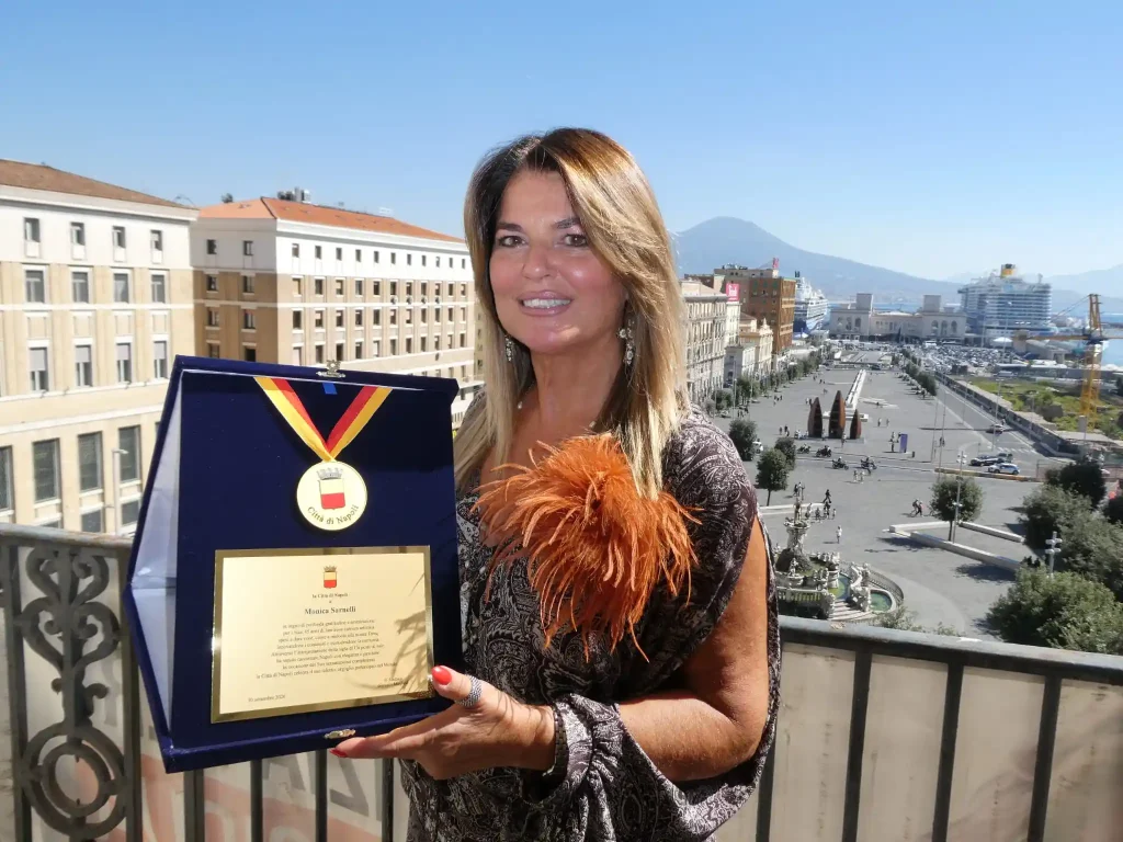 Monica Sarnelli Medaglia della Città di Napoli
