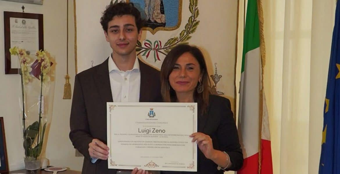 Luigi Zeno premiato a Ercolano