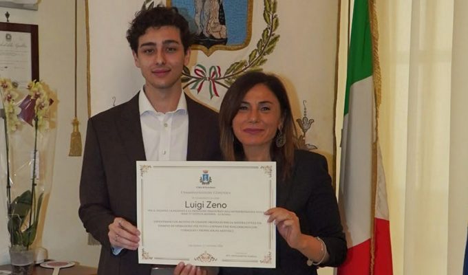 Luigi Zeno premiato a Ercolano